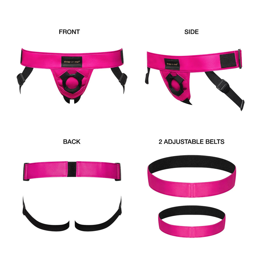 Strap-On-Me Curious Harness-Fuchsia-