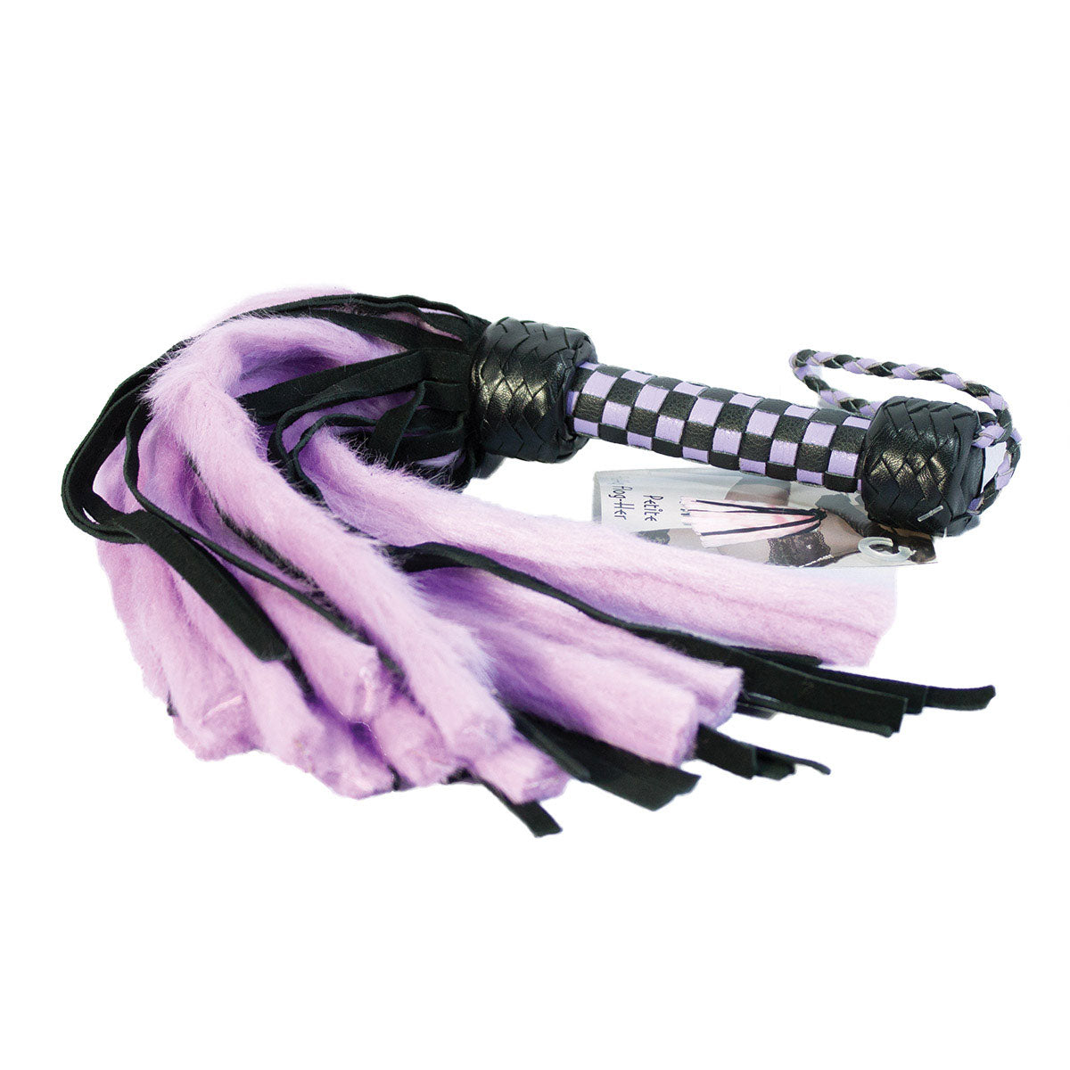 Suede and Fluff MINI Flogger - 18-Purple/Black-